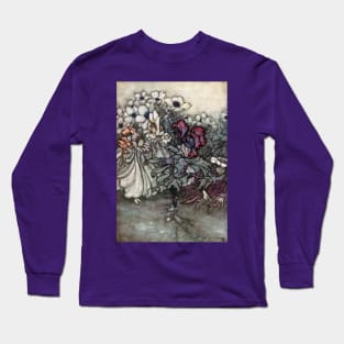 Fairies Pretending to be Flowers - Peter Pan in Kensington Gardens - Arthur Rackham Long Sleeve T-Shirt